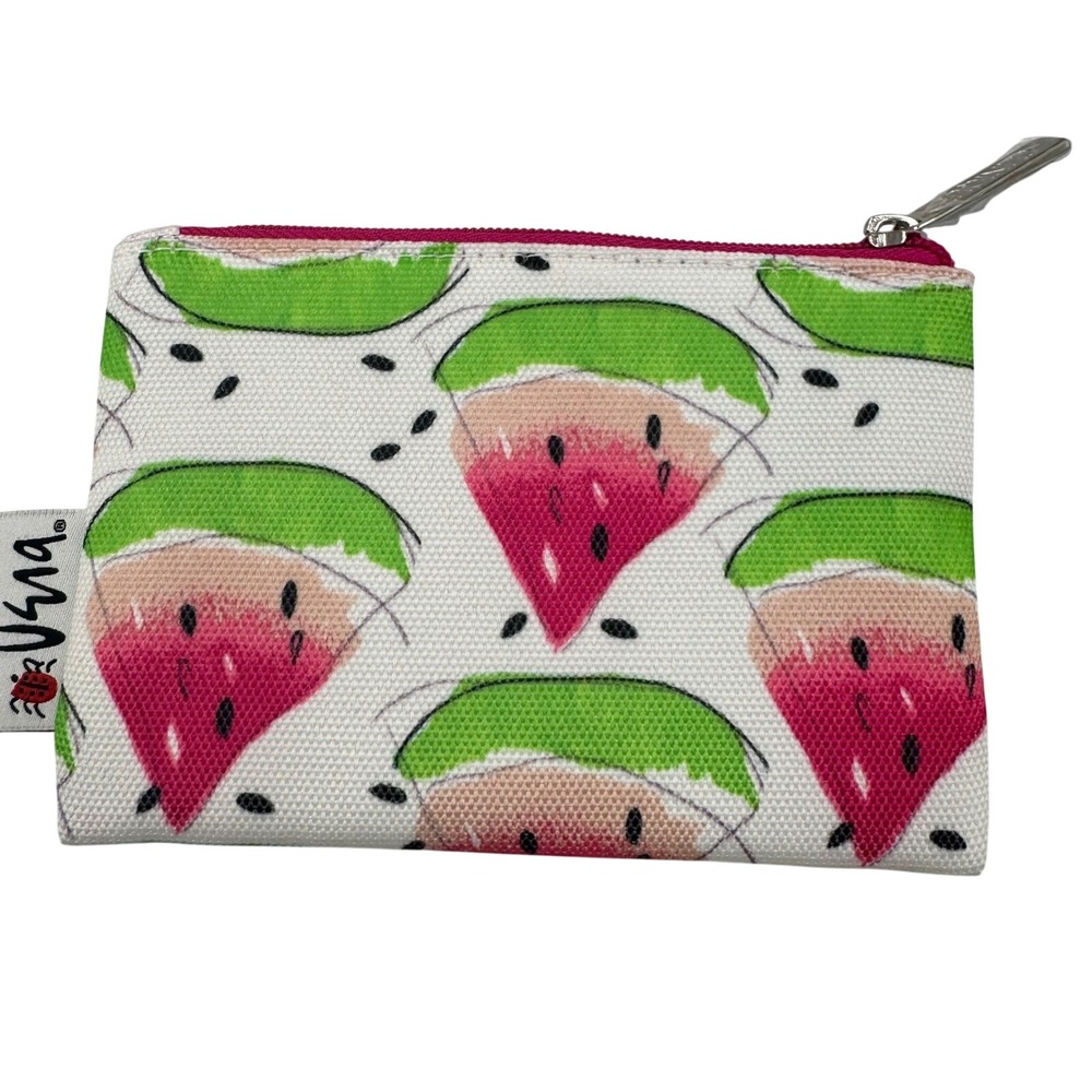 Clinique Cosmetic Pouch Set Women OS Pink Fruit Print Watermelon Citrus 2pc - Picture 3 of 8